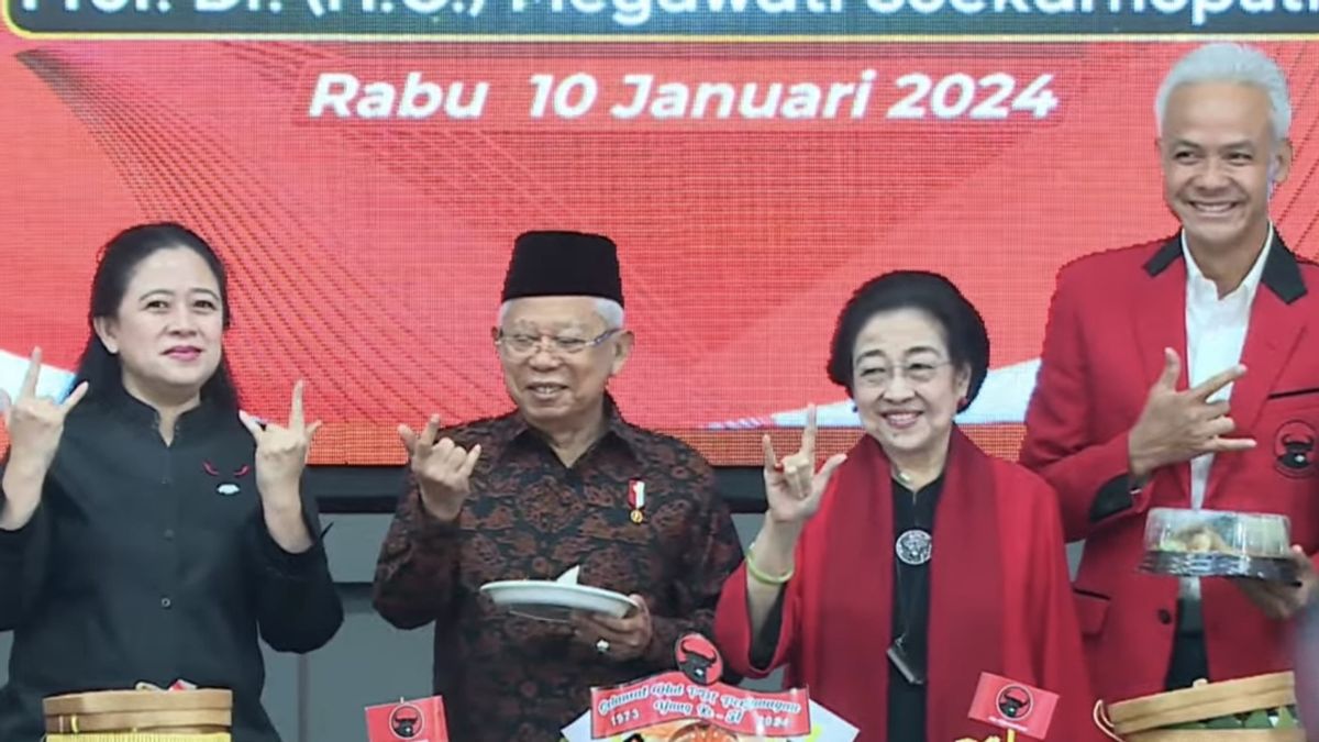 Ma'ruf Amin Salam Metal in PDIP,Jubir Tegaskan Konsisten Wapres Konsisten Netral in 2024年总统大选
