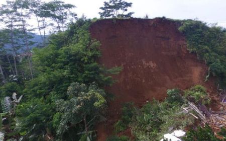 Duka Tersisa dari Tebing 25 Meter yang Longsor di Desa Pagentan