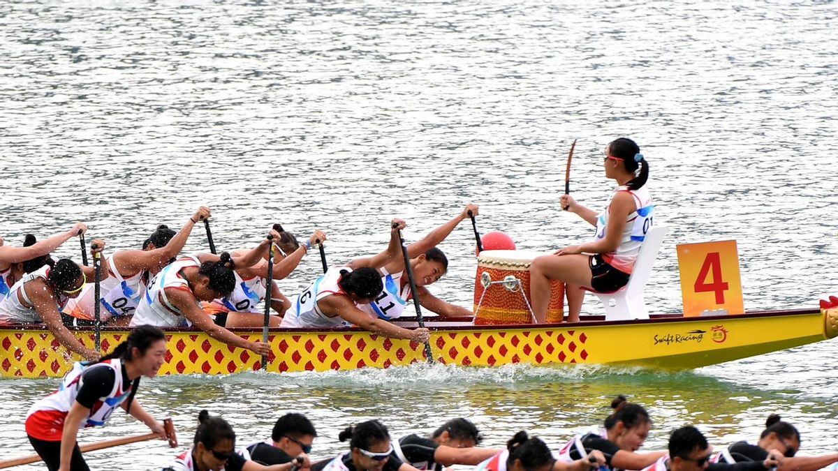 Not Yet Received A Gold Medal, Indonesian Dragon Boat Team Pede Aims At 1000 Meters