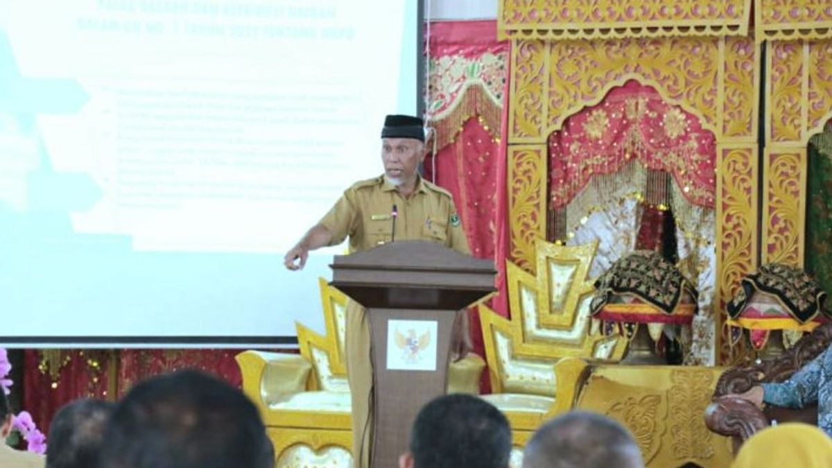West Sumatra Governor Mahyeldi Evaluated Officers With Low APBD Absorption