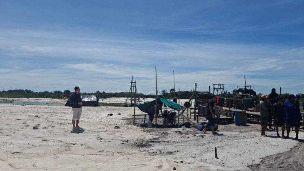 Police Arrest 6 Illegal Tin Ore Miners in West Bangka