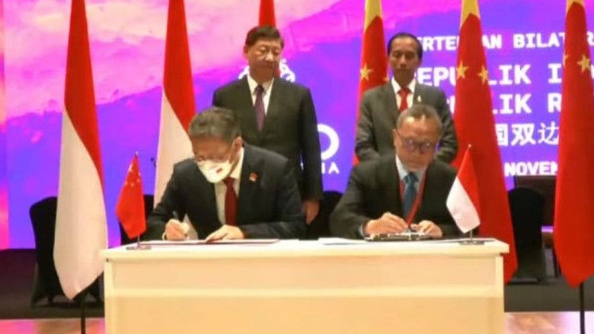 印尼-中国在G20峰会上签署扩大经济双边合作协议
