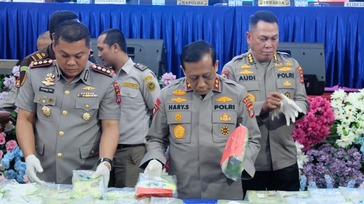 Kaltara Police Reveals Smuggling Of 42 Kilograms Of Crystal Methamphetamine From Malaysia