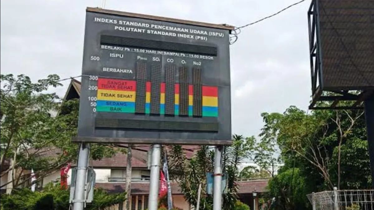 Karhutlaの影響を受けて、中央カリマンタンのプーランナイフリージェンシー政府は、古い損傷した大気質測定装置を交換するセンターを望んでいます