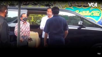 ビデオ:故サバム・シレイトの住居でのジョコウィ・アホクの再会、彼らは何について話していますか?