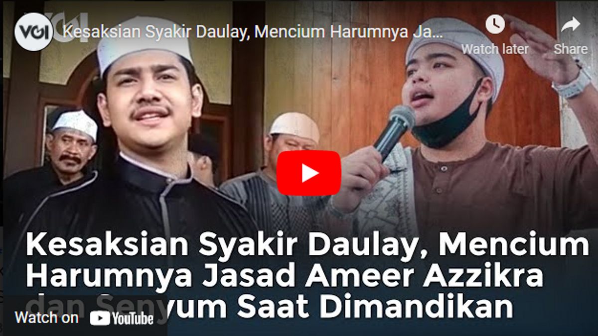  Vidéo: Témoignage De Shakir Daulay, Embrasser Le Parfum Du Corps D’Ameer Azzikra Et Sourire En Se Baignant
