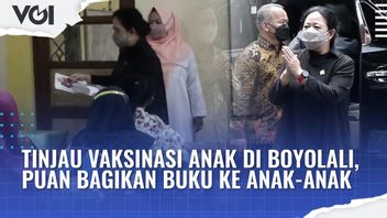 VIDEO: Momen Puan Maharani Tinjau Vaksinasi Anak di Boyolali