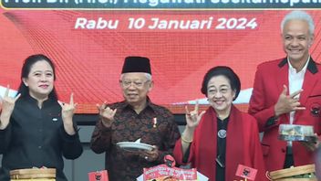 Ma'ruf Amin Salam Metal Di PDIP, Jubir Tegaskan Wapres Konsisten Netral Di Pilpres 2024