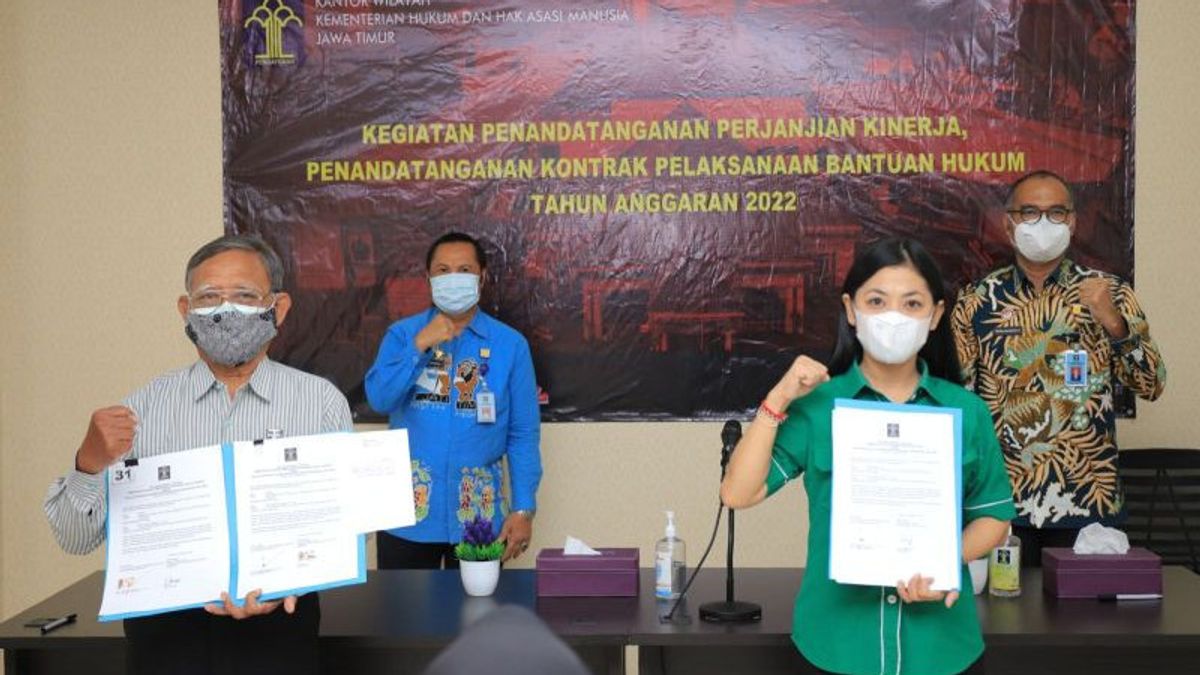 Kemenkum HAM Gelontorkan Rp4,1 Miliar untuk Bantuan Hukum Warga Miskin di Jatim