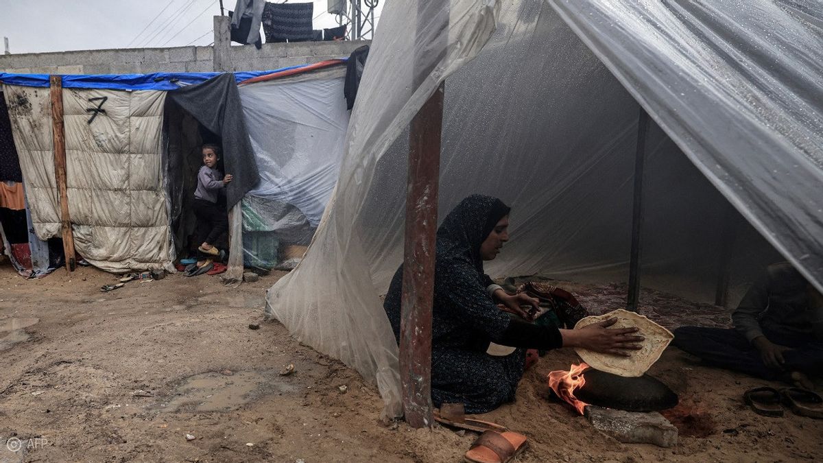 rya : Des milliers de réfugiés de Gaza ont du mal à trouver abris