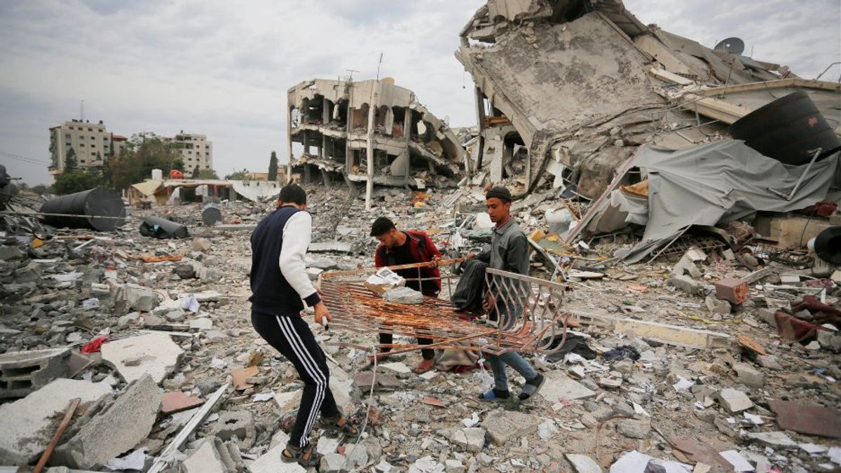 パレスチナ人は、イスラエル攻勢によって破壊されたガザの住宅建設には約234兆ルピアの資金が必要だと呼んでいる。