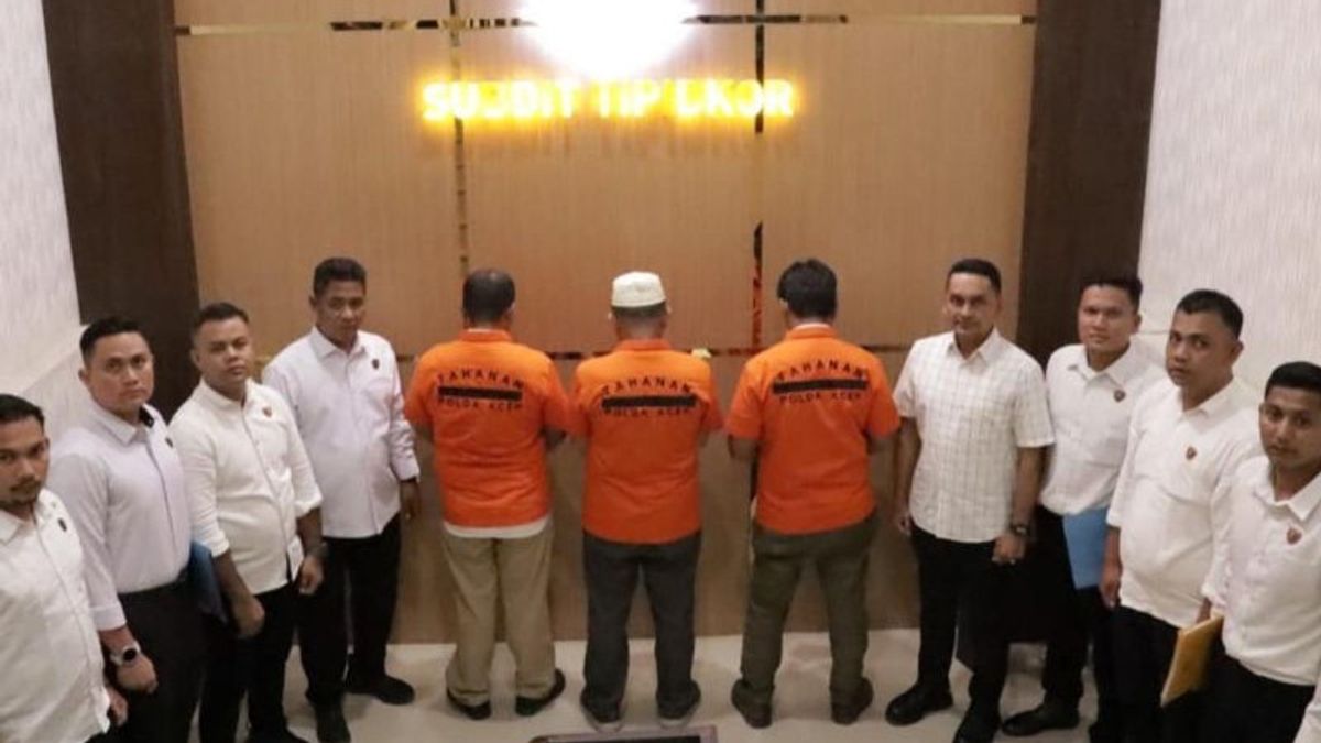 Aceh Police Detain 3 Suspects Of Corruption Wastafel Rp43.7 Billion