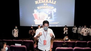 映画館で見るときCOVID-19からの安全を確保し、サンディアガ宇野は#KembaliKeBioskopキャンペーンを実行します