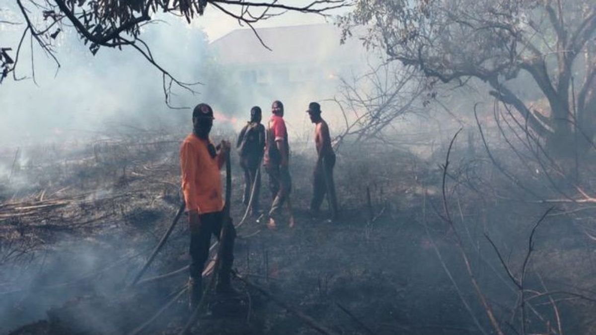 Police Arrest Wet 4 People Deliberately Burn Land In Jambi