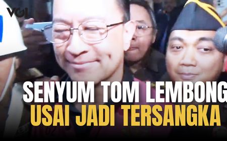 Senyum Tom Lembong Usai Ditetapkan Tersangka Kasus Korupsi Impor Gula