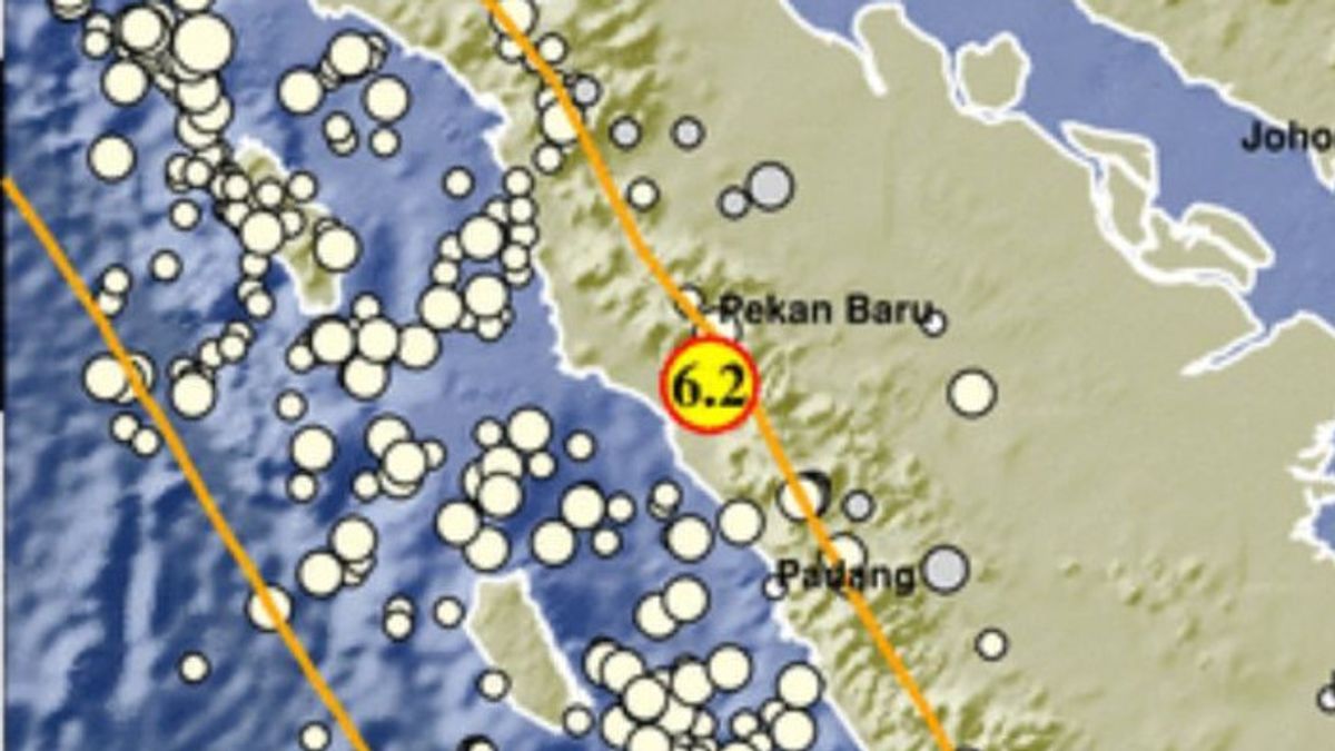M 6.2 苏门答腊岛地震由于苏门答腊断层活动