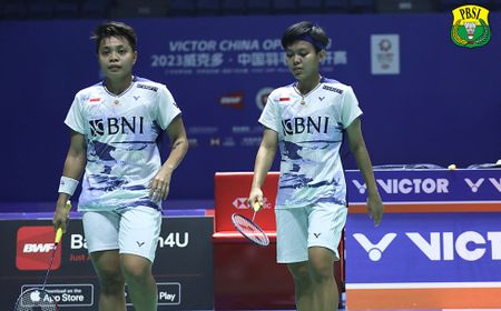 Hasil China Open 2023: Lewati Tiga Gim, Apriyani/Fadia Gagal Rebut Tiket ke Semifinal