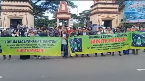 There Was A Demonstration At The Nikita Mirzani Trial At The Serang District Court, What's The Prosecution?