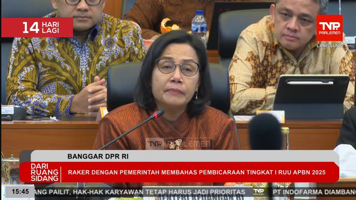 Accompanied By Tears And Applause, Sri Mulyani Says Goodbye During A Meeting With The DPR Banggar