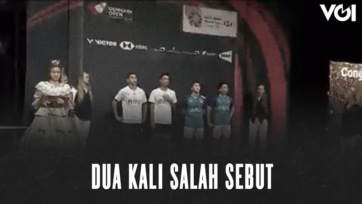 VIDEO: Indonesia Becomes Malaysia, This Is The Moment Of The MC Denmark Open 2022 Salah Calls The State