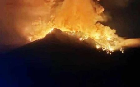 Gunung Ruang Sitaro Berstatus Siaga, 828 Warga Lokal Dievakuasi