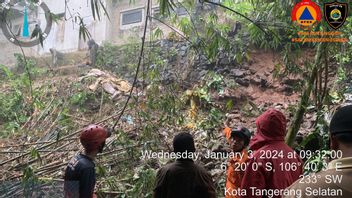 Jebol, deux maisons dans le sud de Tangerang touchées par la terre de Longsor