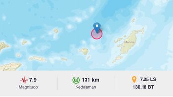    班达海俯冲引发海啸预警引发马鲁古7.9地震，这是BMKG的解释