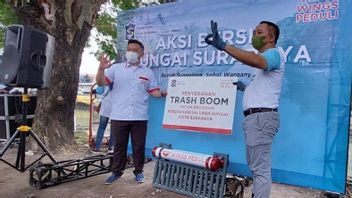 Surabaya City Government Installs River Garbage Filters At 5 Points