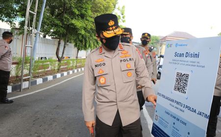 Polda Jatim Terapkan Scan QR Code, Bukti Pengunjung Sudah Divaksin