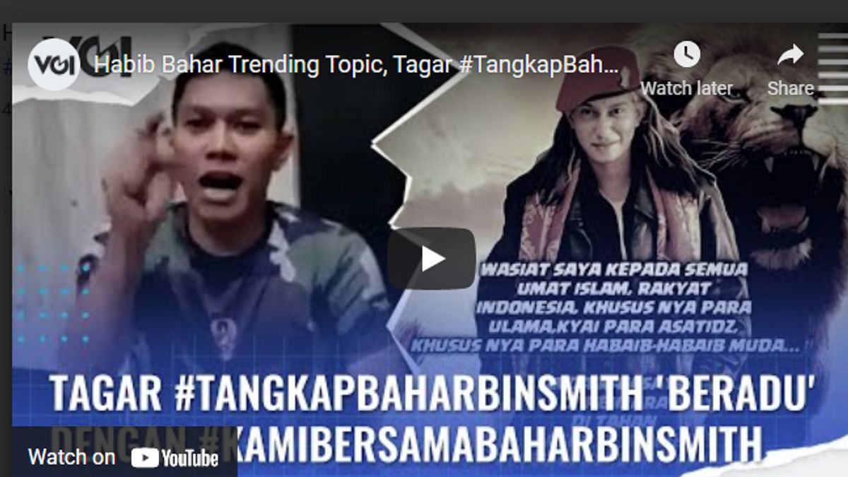 Video: Habib Bahar Trending Topic, Tagar #TangkapBaharBinSmith 'Fight' With #KamiBersamaBaharBinSmith