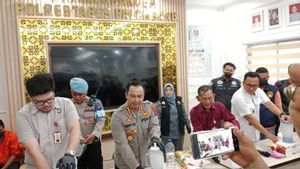 Pakai Blender, Polrestabes Palembang Musnahkan Barbuk 6,5 Kg Sabu
