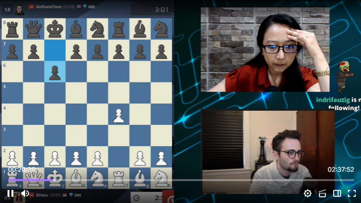 Twitch, Gm Irene Sukandar Vs GothamChess Online Chess Venue Streaming Platform