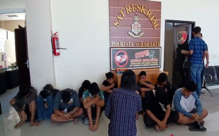 Ada 2 Pelaku Masih di Bawah Umur yang Diamankan Polisi Saat Aksi Tawuran di Jalan Bromo Solo