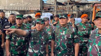 Panglima TNI dan KSAD Turun Langsung Melihat Lokasi dan Korban Kebakaran Depo Pertamina di Plumpang