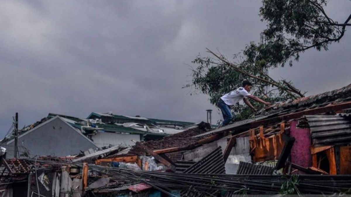 834 KK victimes de puting Beliung Rancekek Bandung et Sumedang déplacés