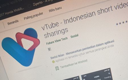 Podo Kayak TikTok Cash, Kemenkominfo Nyatakan Vtube Aplikasi Ilegal