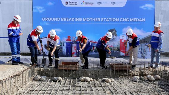 PGN Gagas Bangun Mother Station CNG في ميدان