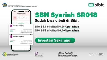 SBN 伊斯兰教 SR018 可以从今天开始购买，Bibit.id：国家 100% 保证的伊斯兰教法投资