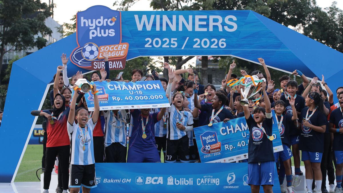 Arema FC Women Dominasi U-15, Tigers FA Kuasai U-18 di Hydroplus Soccer League Surabaya 2026