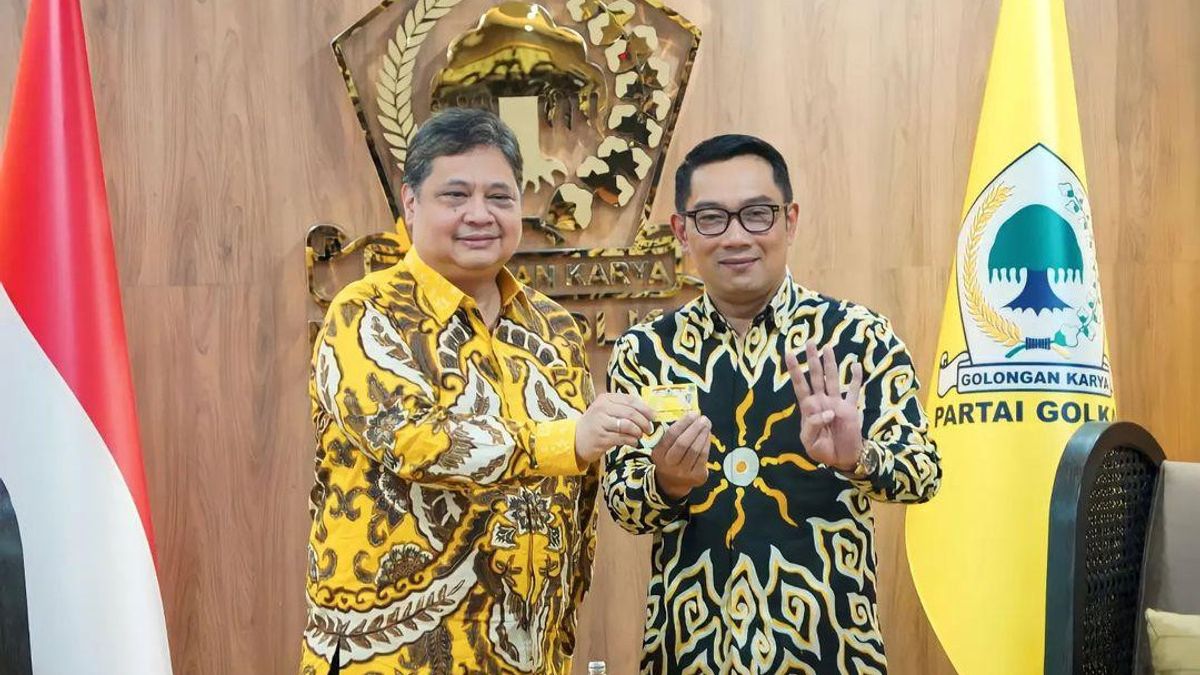 Call Ridwan Kamil's Step Joining Golkar Is Right, Aher: It's Difficult To Become A Presidential Officer Without Political Parties