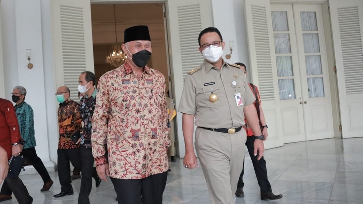 Anies Returns The Arrival Of Regional Heads In His Office, Now The Governor Of West Sumatra