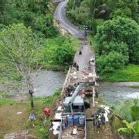 Korem Wirabraja Lanjutkan Pembangunan Jembatan Bailey dan Aramco Tahap Dua