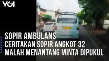 VIDEO: An Angkot Driver Who Blocks An Ambulance Is Challenging To Be Beaten