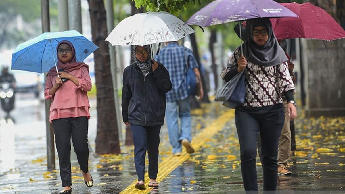 BMKG: 今天大城市多数的小雨-Petir Guyur