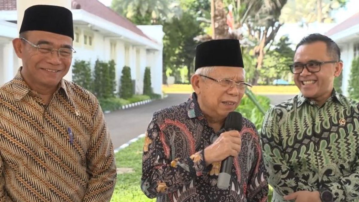 Vice President Ma'ruf Amin Responds To Cak Imin: If A Pedicab Enters The Toll Road, Even Kalang Mist