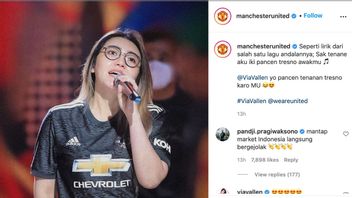 Via Vallen Nongol di Instagram Manchester United, Netizen: Adminnya Pasti Orang Klaten
