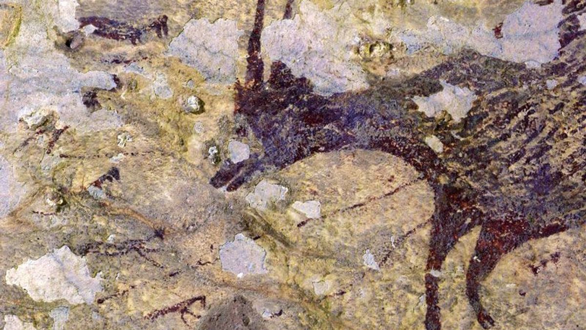 The Oldest Painting In The World, 44 Thousand Years Old, Was Found In A Cave In Sulawesi