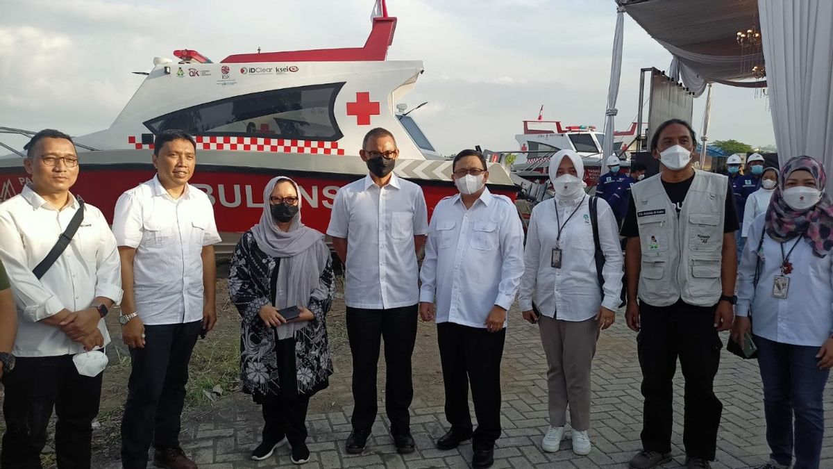 Commemorating 44th Anniversary, Indonesian Capital Market Donates 4 Sea Ambulances For Archipelago Regions