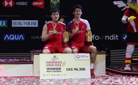 Liang/Wang Persembahkan ke-4 Gelar Bagi China di Indonesia Open 2024