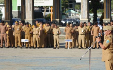 Apel Perdana Usai Libur Lebaran, Gubernur Kaltara Periksa Kehadiran ASN